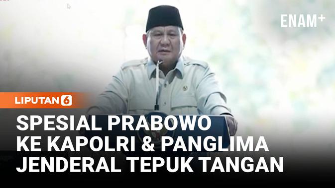 Prabowo Beri Bintang 'Spesial' Kapolri &amp; Panglima TNI, Jenderal Ramai Tepuk Tangan